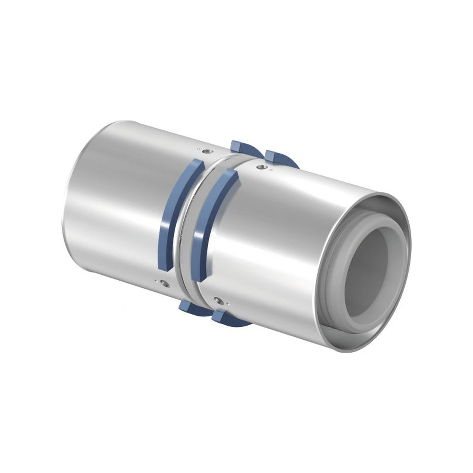 Uponor S-Press Verbund Kupplung PPSU Pressmuffe 50 mm gerade DVGW 1046402