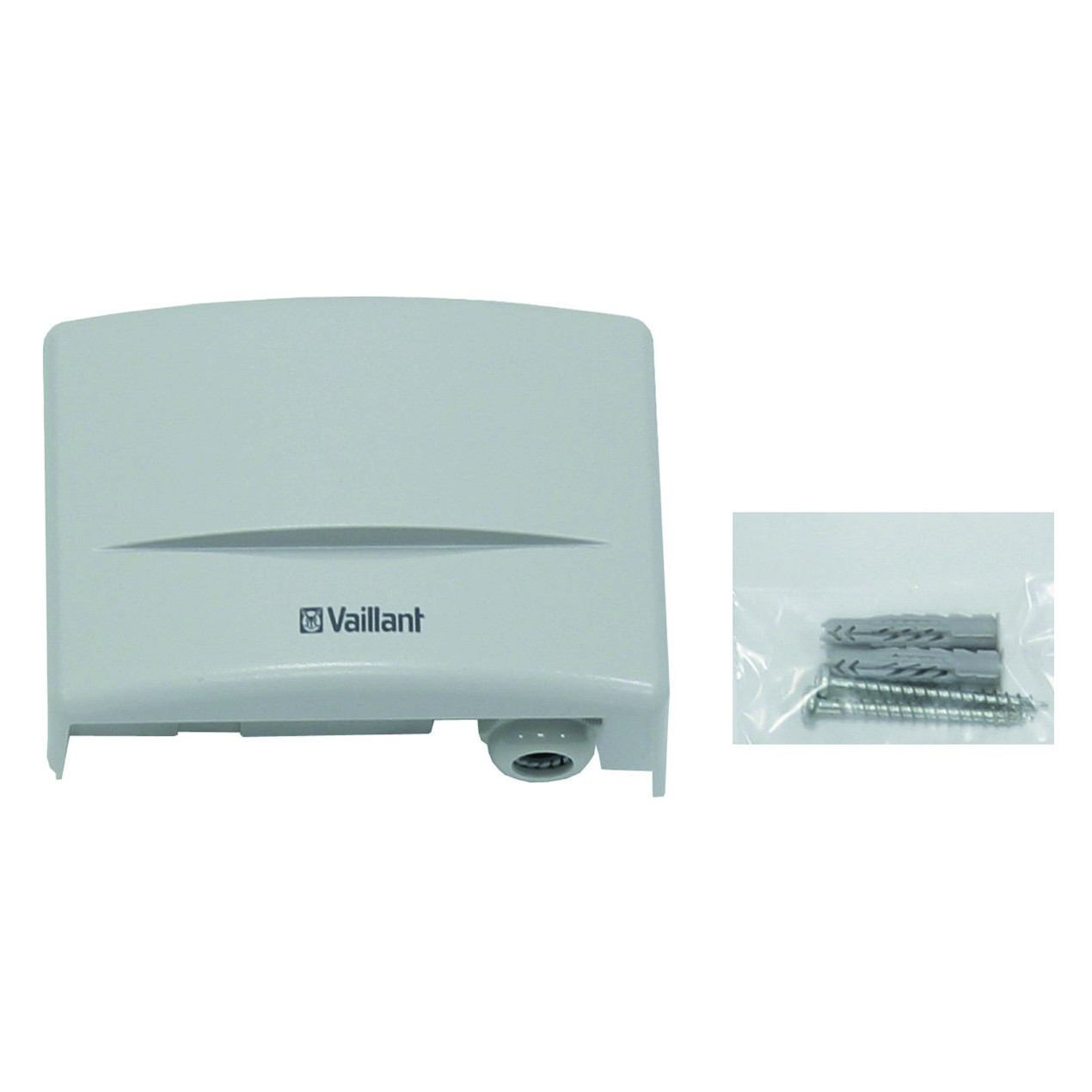 Vaillant Funkuhrempfänger Außenfühler VRC 9535 integriert grau 85x105x40 mm 009535