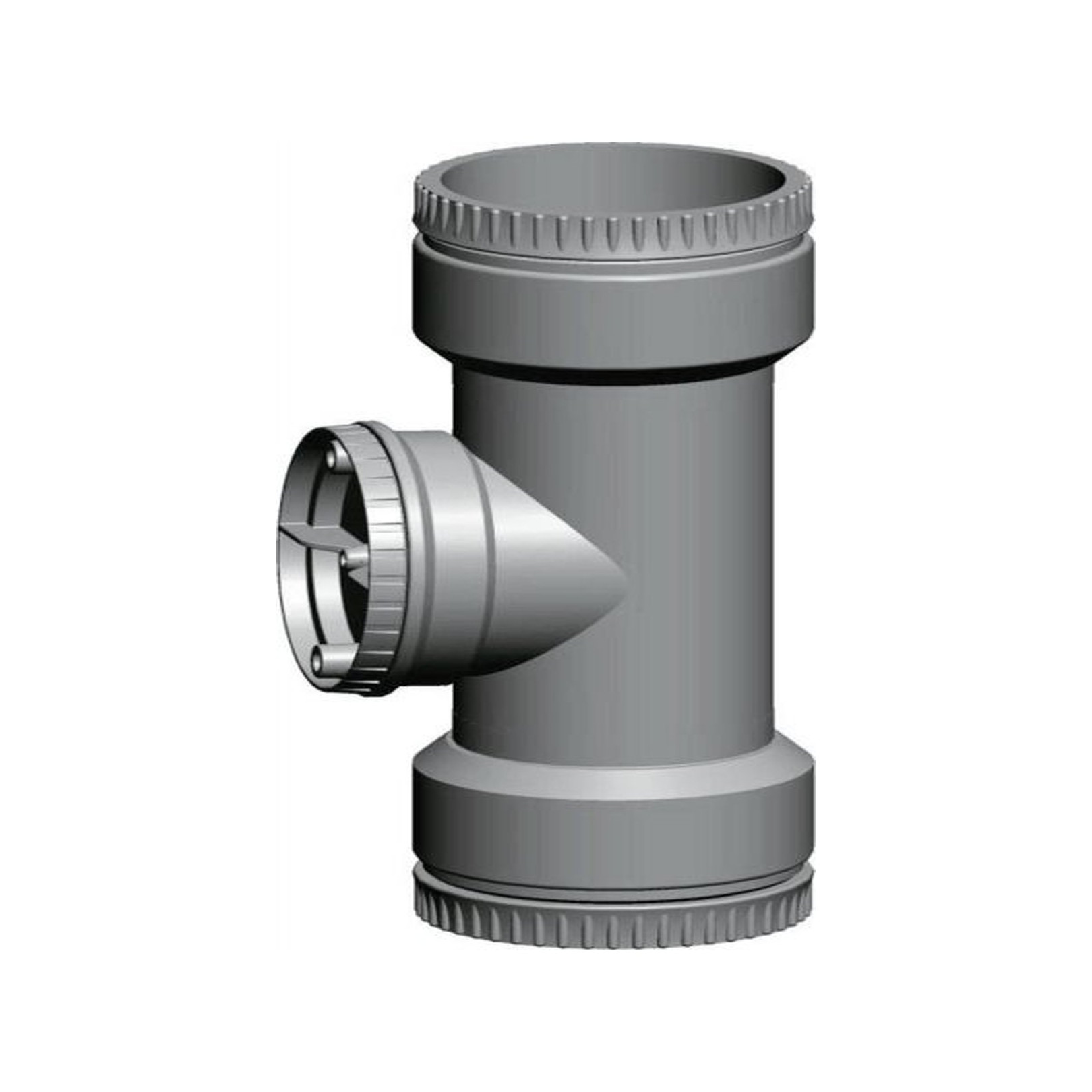 Wolf Revisions-T-Stück DN83 Abgasleitung flexibel Revisionsrohr PP 2651577