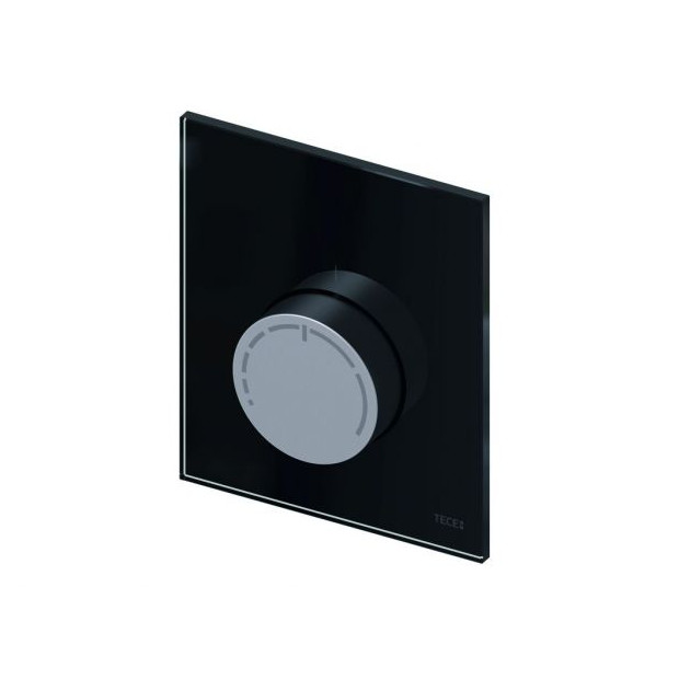 TECE Fussbodenheizung Design RTL-Box Feinbauset schwarz Echtglas Abdeckplatte Thermostatkopf 77470020
