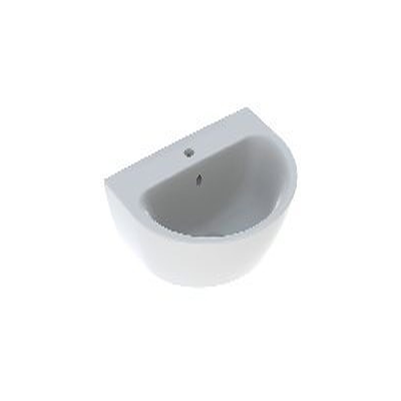 GEBERIT Renova Waschtisch, 65x50cm m. Hl. mittig, m. Ül., weiß GEBERIT Renova Waschtisch, 65x50cm m. Hl. mittig, m. Ül., weiß