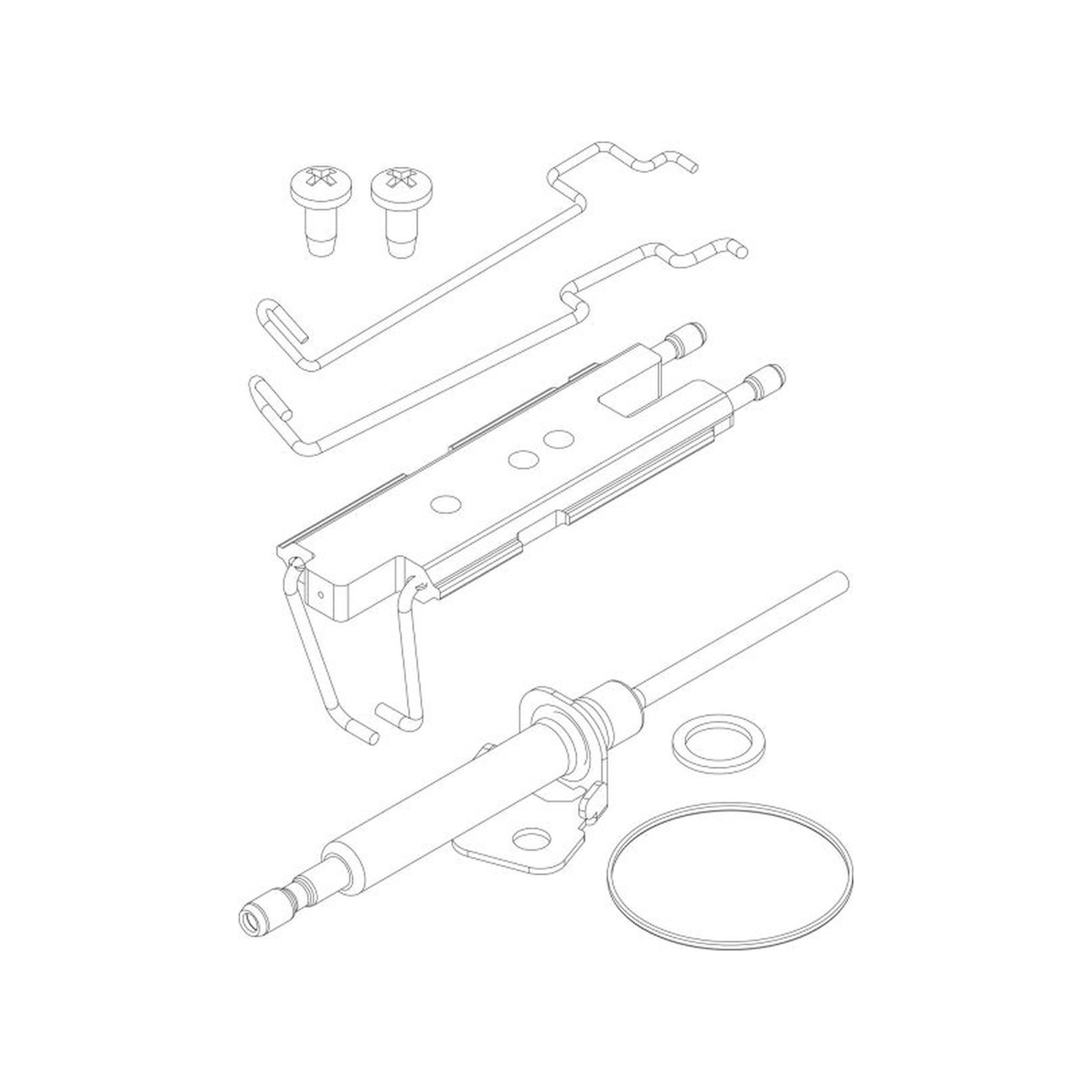 Bosch Wartungsset Junkers Service Kit 18 kW Heizwert ZSR ZWR Zündelektrode Ionisationselektrode Dichtung 7736901299