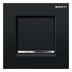 Geberit Urinalsteuerung Typ 30 pneumatische Spülauslösung schwarz hochglanz verchromt 116017KM1