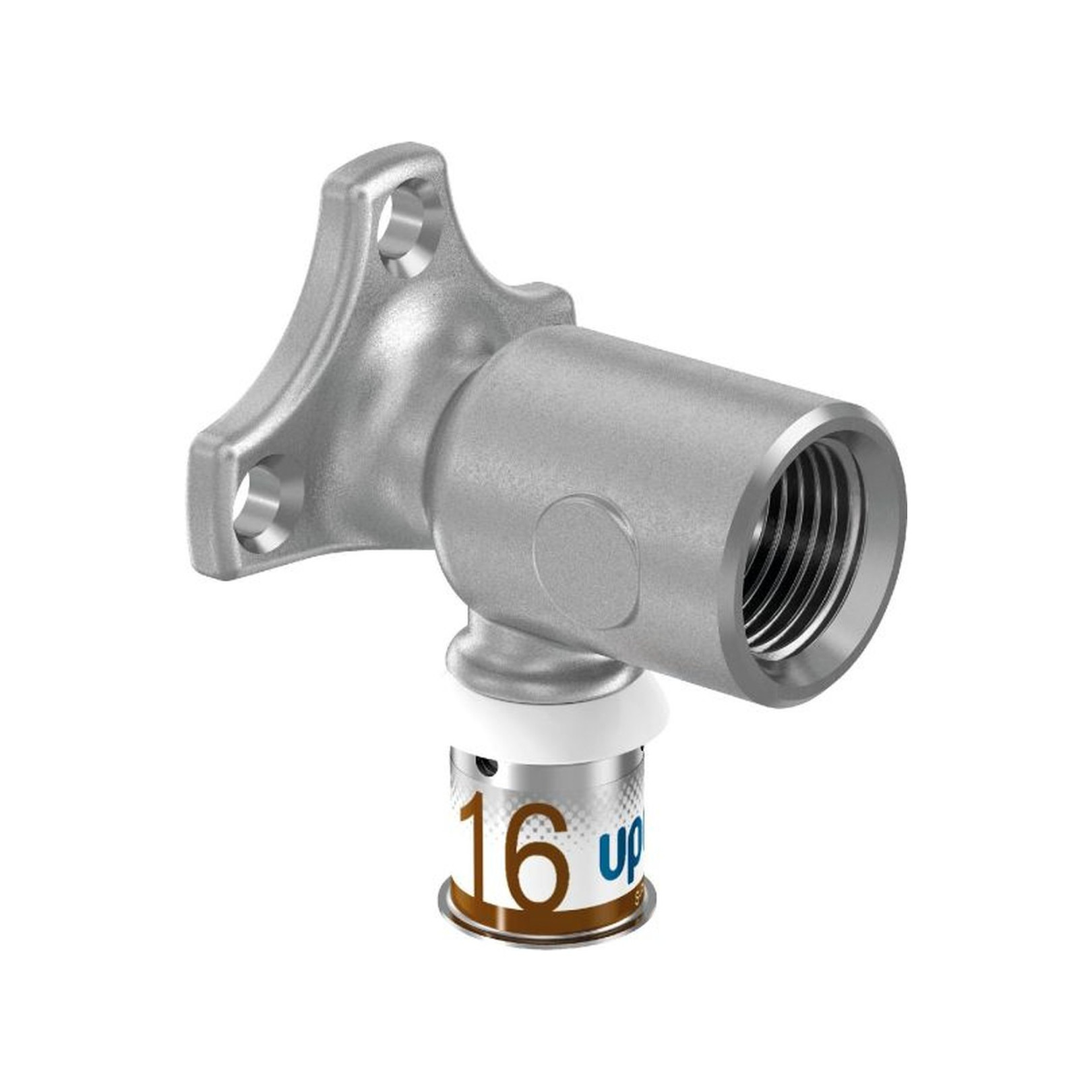 Uponor S-Press PLUS Wandscheibe 20mm DN15 IG Pressmuffe PPSU Messing verzinnt Edelstahlpresshülse 1070645