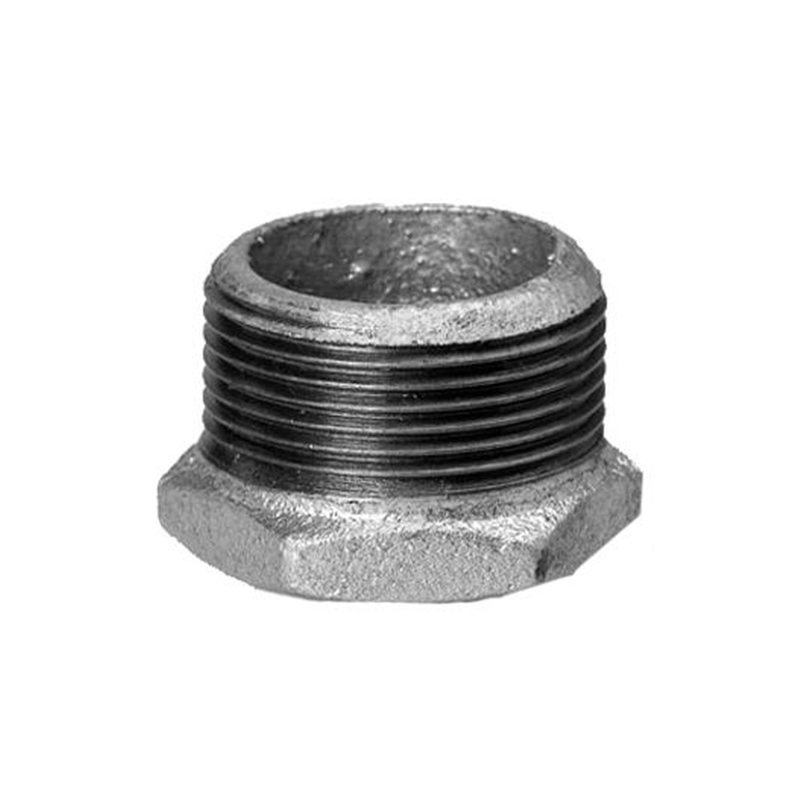 Hermann Schmidt Temperguss Reduktionsstück 3/8 Zoll x 1/4 Zoll AG IG verzinkt 13241003