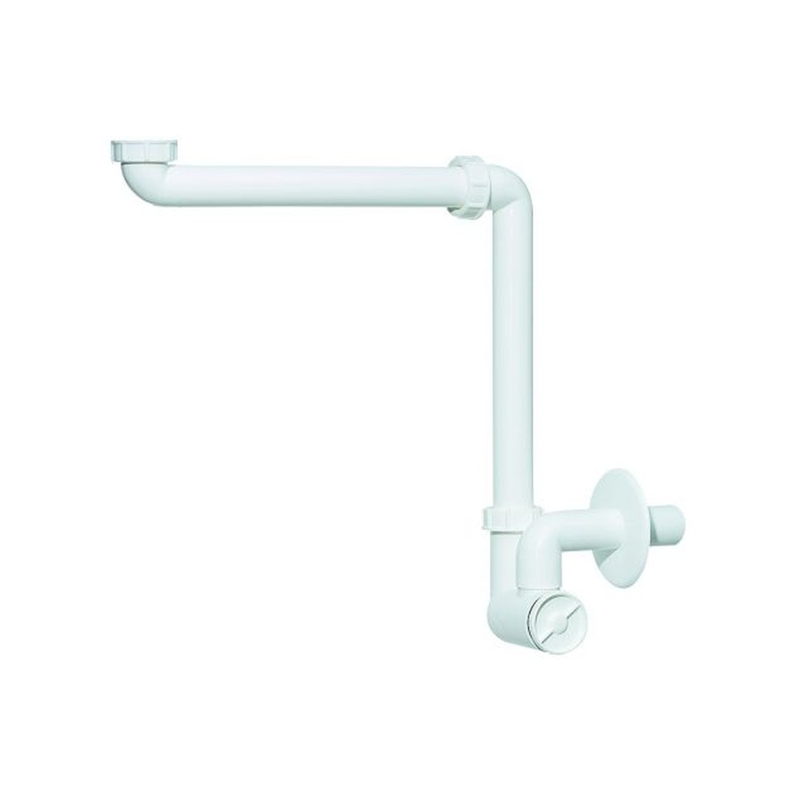 DALLMER Waschtischsiphon Moebelsiphon 137 DN32 stufenlos verstellbar Drehgelenk Polypropylen 051103