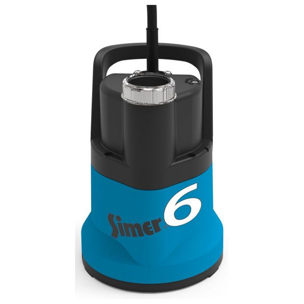 JUNG PUMPE Schmutzwasserpumpe SIMER 6 OD6601G-06 230 V Flachabsaugend 6 m3h IP68