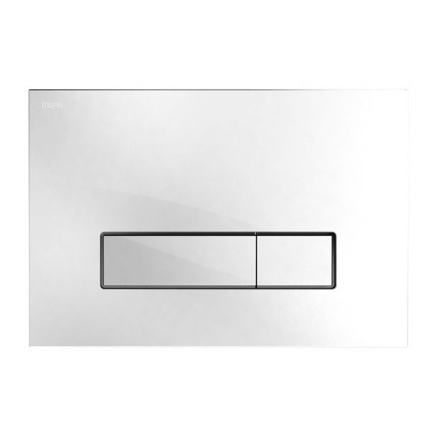 Mepa Orbit A31 E31 Betätigungsplatte Glas weiß 2-Mengen-Technik 421844