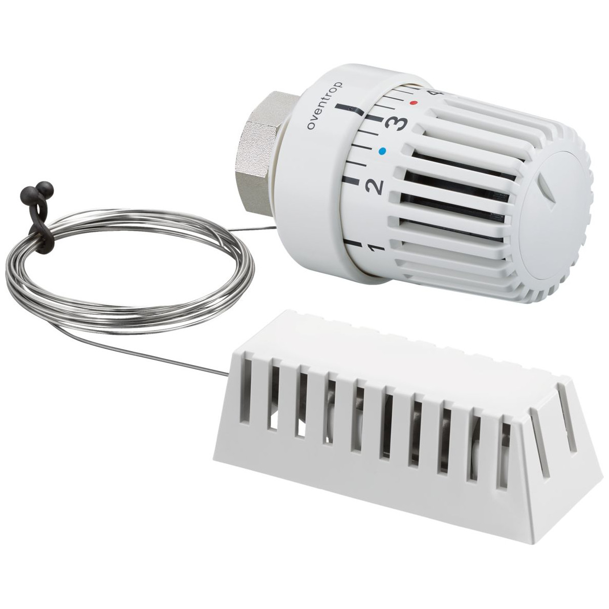 Oventrop Thermostat Uni LH Fernfühler M30x1.5 2m Kapillarrohr Temperaturbereich 7-28°C Nullstellung Weiß 1011665