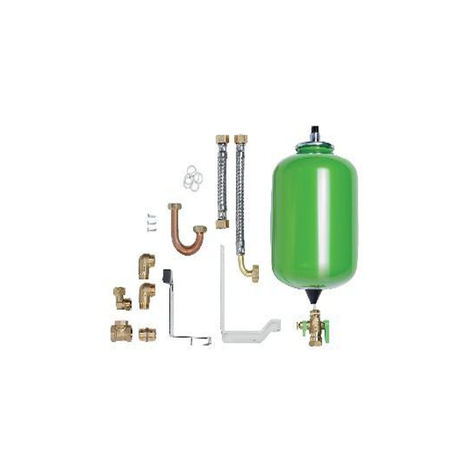 Vaillant Trinkwasser-Ausdehnungsgefäß Einbauset TW-ADG 8L durchströmt Anschlussfittinge 3/4 flexible Leitungen EPS-Polster 0020180979
