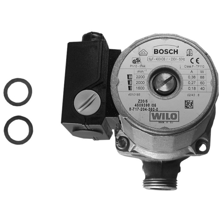 Junkers Speicherladepumpe Wilo Z20-5 FSR9 140 mm G1 Ersatzteil 87172043600