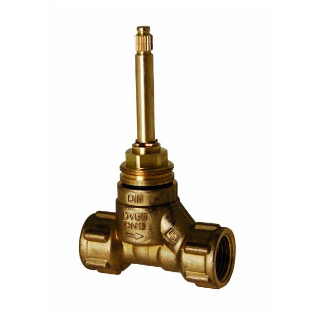 AALBERTS UP-Ventil 2701.01 DN15 DVGW Geradsitzventil lange Spindel Bauschutzkappe Messing 0026289