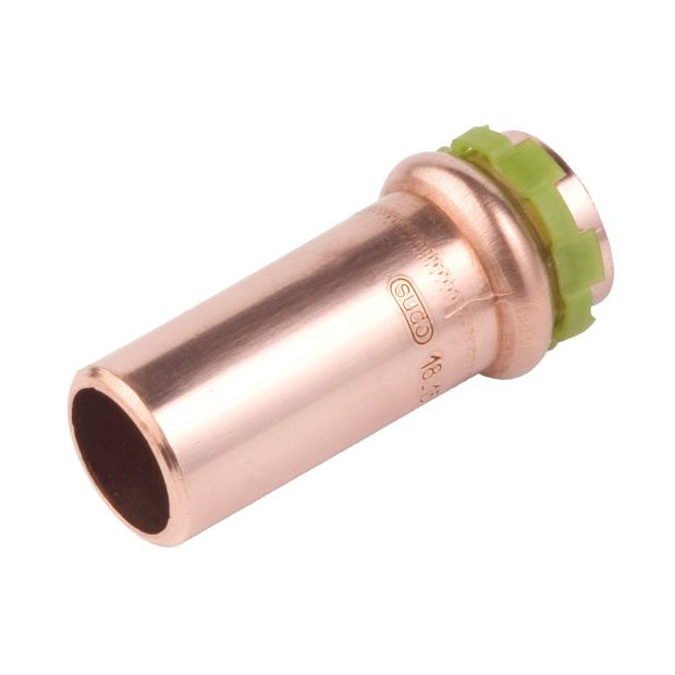 AALBERTS Pressfitting Red-Nippel SEPPELFRICKE SudoPress 28x18 CU LBP-Funktion EPDM O-Ring 6671005