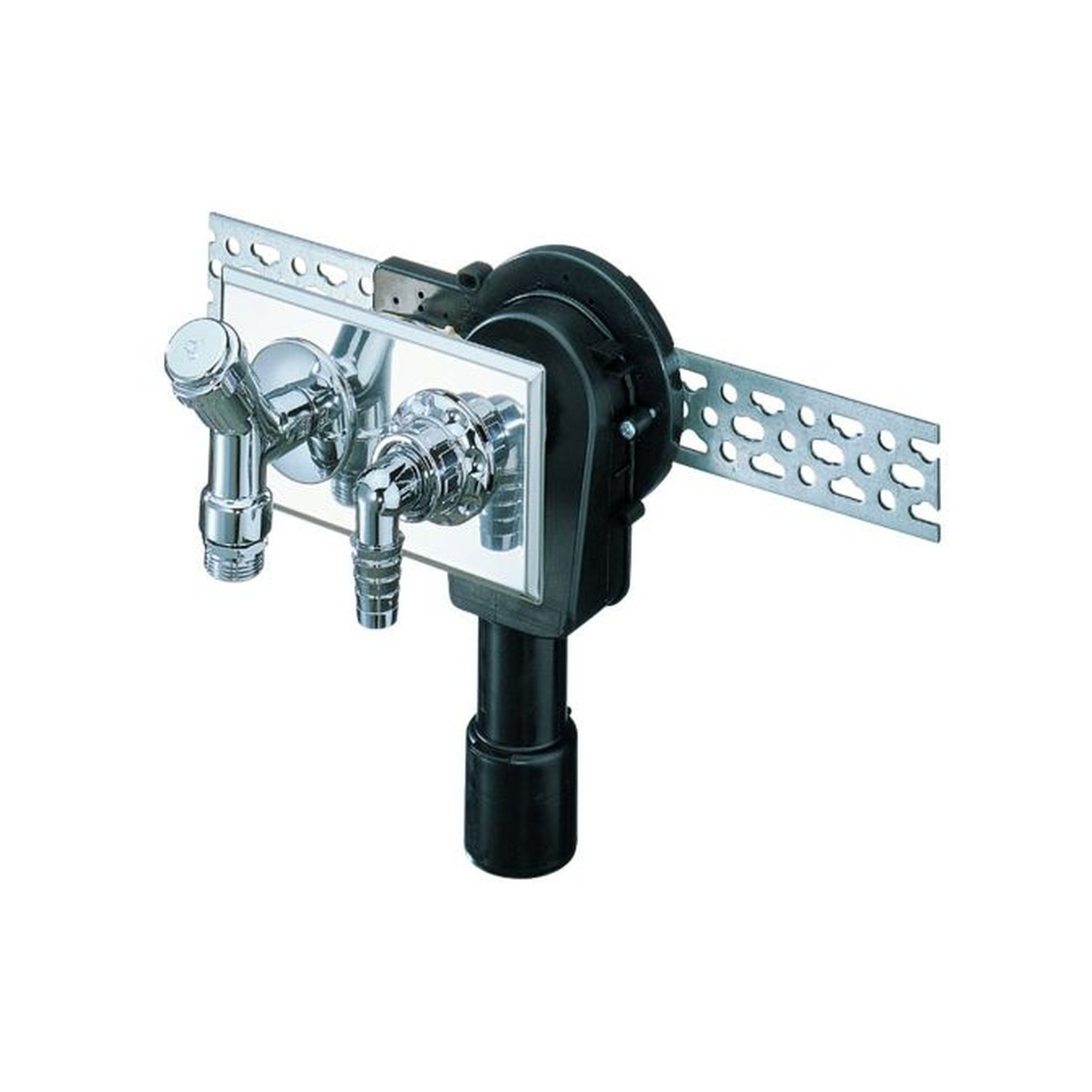 DALLMER Unterputz-Siphon 406 DN 40/50 waagerechter Einbau strömungsgünstiges Gehäuse Polyethylen 130600