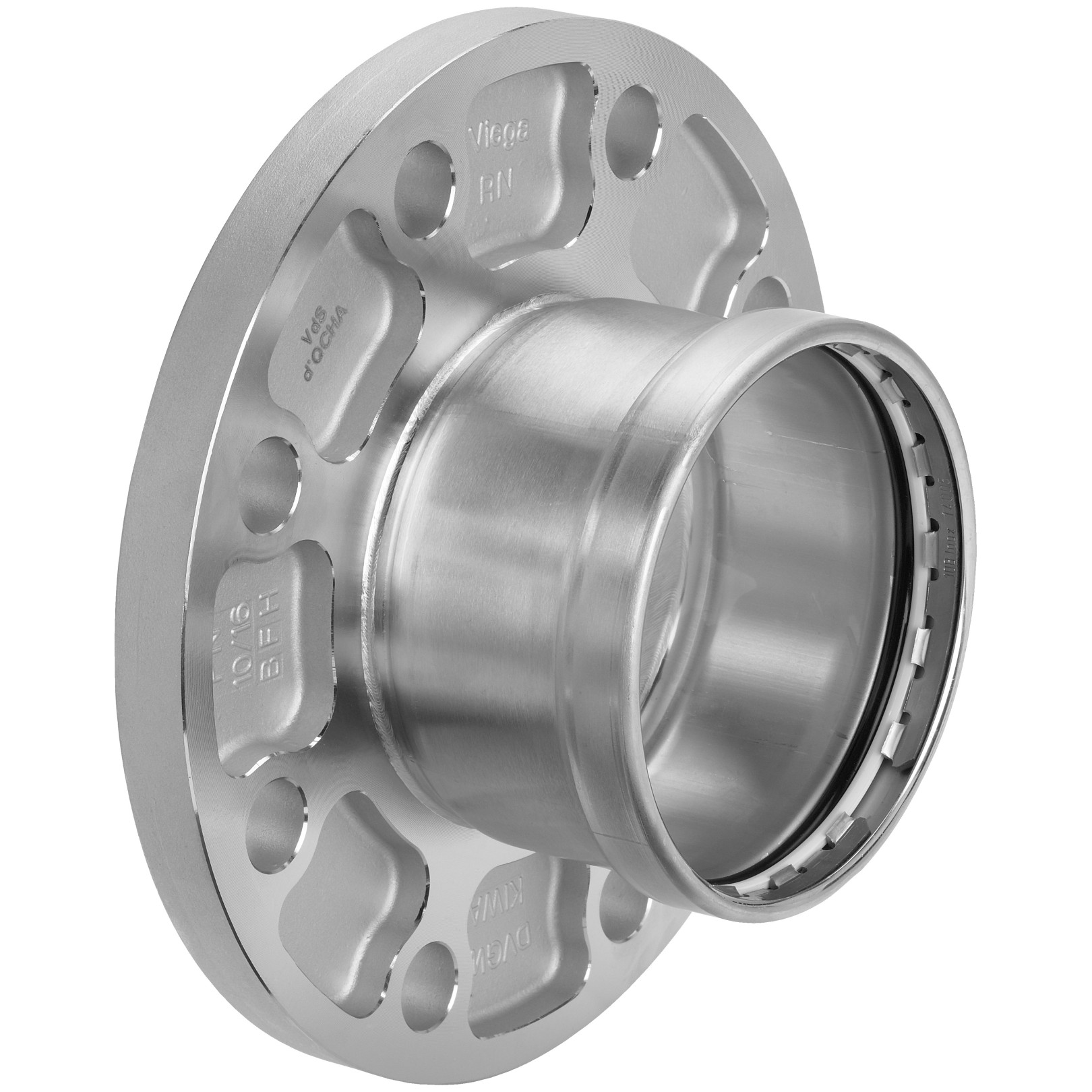 Viega Flanschübergang Sanpress Inox 2359XLLF SC-Contur LABS-frei Edelstahl 108mm EPDM PN10/16 667030