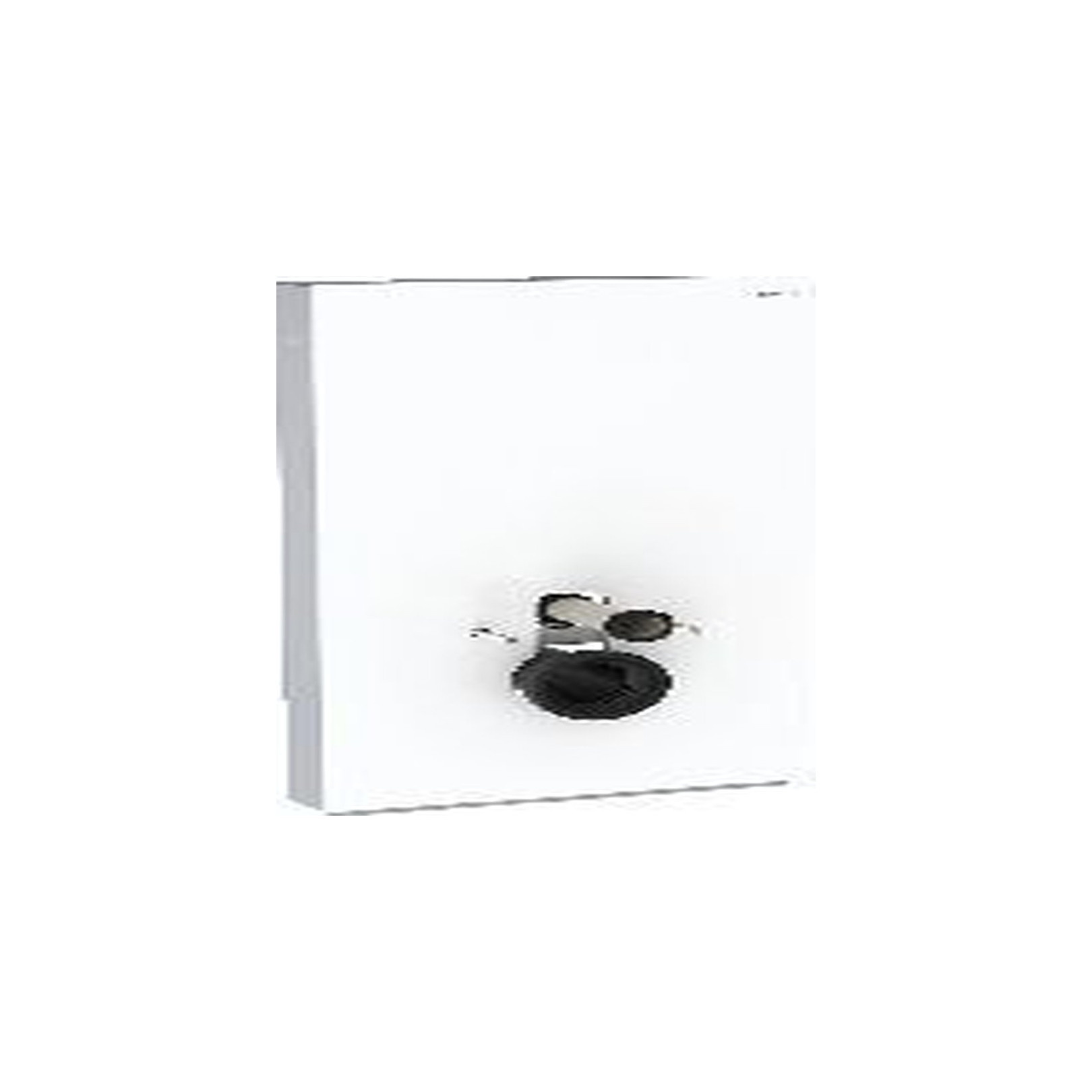 Geberit Sanitärmodul Monolith Wand-WC 101cm Glas Weiß Seitenverkleidung Aluminium gebürstet 2-Mengen-Spülung 131022SI5