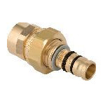 Geberit Mepla Uebergangsverschraubung Rg d16 Rp1-2 Messing Mehrschichtverbundrohrsystem 601595005