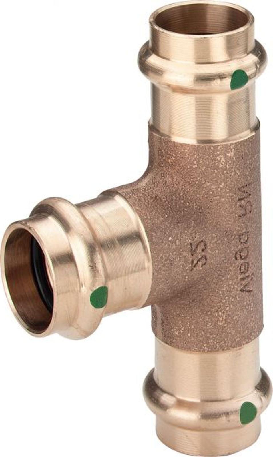 Viega Pressfitting Sanpress 2218 T-Stück 28x28x15mm SC-Contur Rotguss Siliziumbronze EPDM 314132