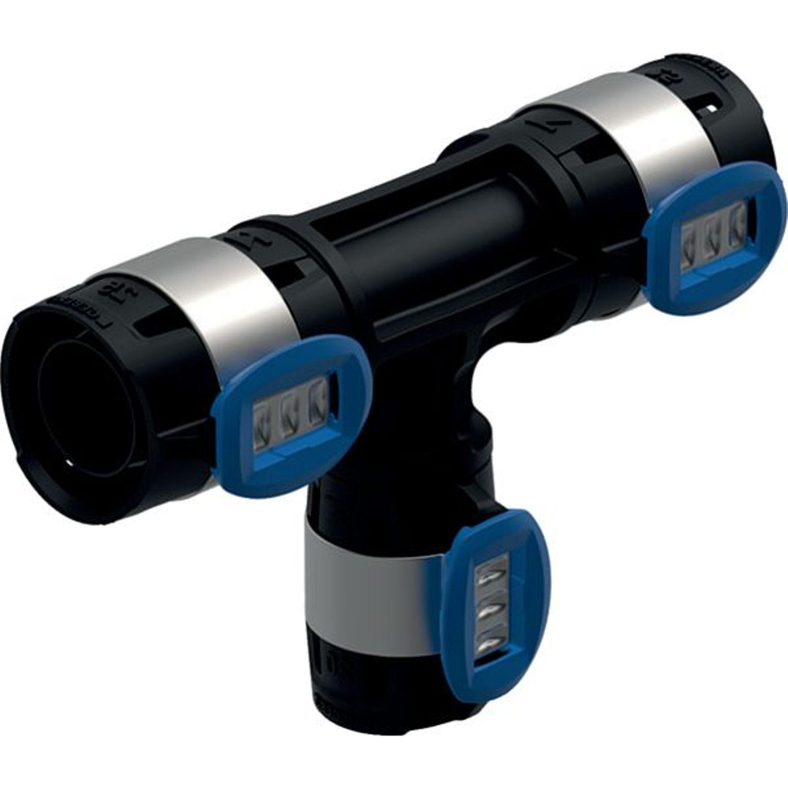 Geberit FlowFit T-Stück reduziert PPSU 20-16-16 mm Pressindikator Hersteller-Artikelnummer 620101001