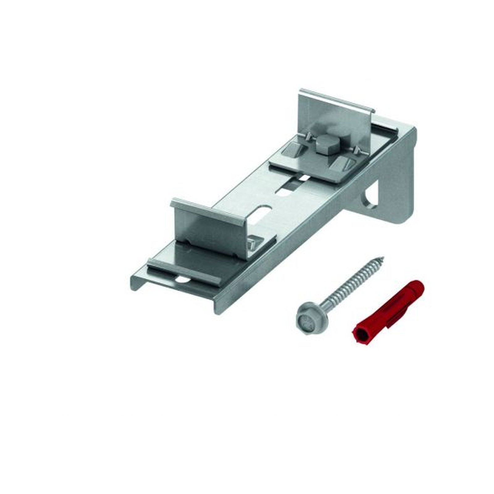 TECE Doppelbefestigung Profilrohr TECEprofil lange Ausführung verzinkter Stahl Befestigungsmaterial 9030013