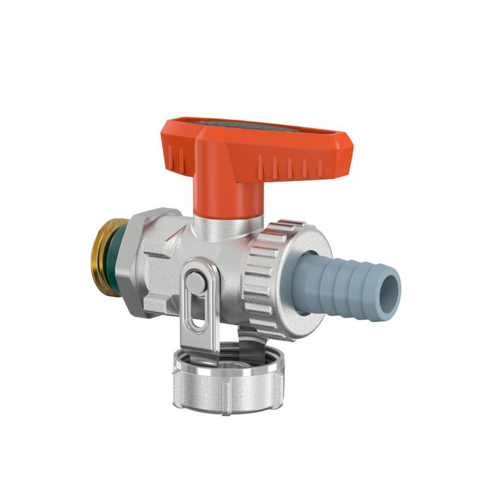 FLAMCO SIMPLEX Kugelhahn Solar KFE DN15 1/2 AG selbstdichtend Pressmessing oranger Flügelgriff F10648