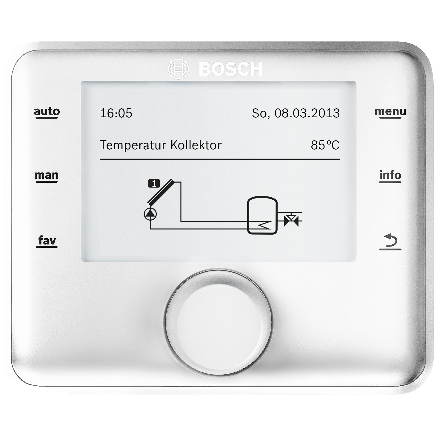Bosch Solartechnik Zubehör CS 200 Solar-Autarkregler Touchdisplay grafische Anzeige 7738111088