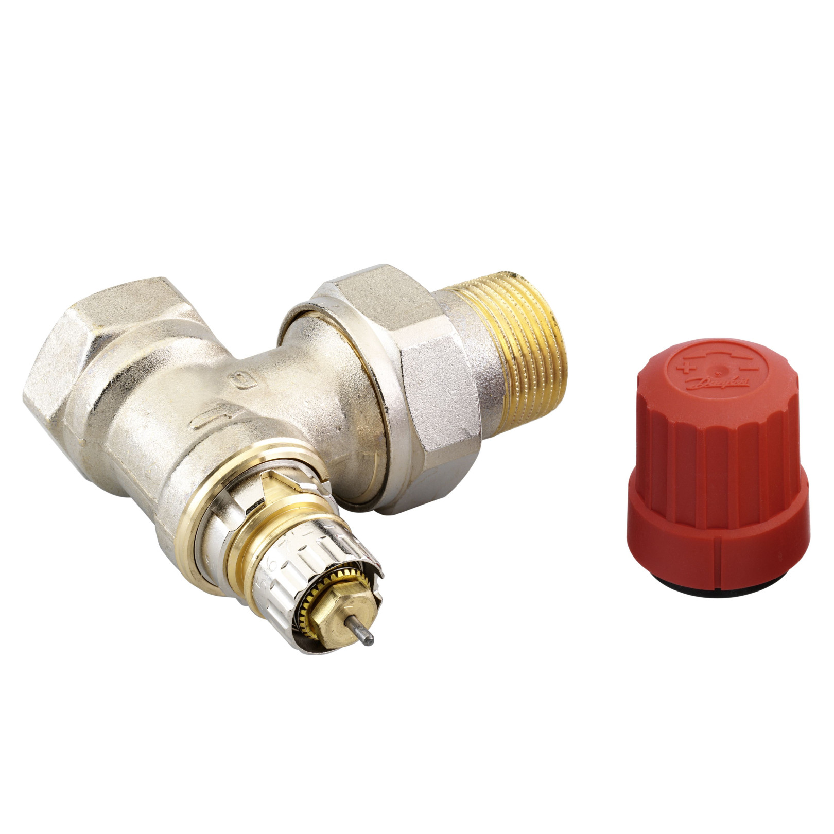 Danfoss Ventilunterteil RA-N 20 R 3/4 Eckform Voreinstellung vernickelt 013G0035