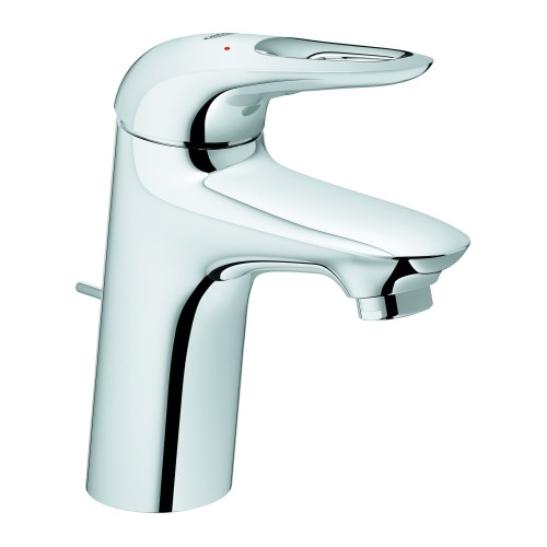 Grohe Waschtischarmatur Eurostyle S-Size Chrom offener Hebel Zugstangen-Ablaufgarnitur 33558003