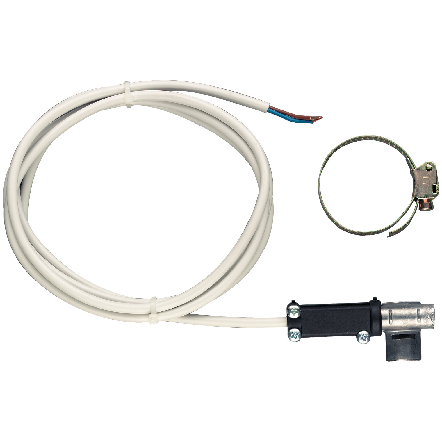 Bosch Junkers Anlegefühler NTC 12K VF Vorlauftemperaturfühler Anschlusskabel Wärmeleitpaste Spannband 7719001833