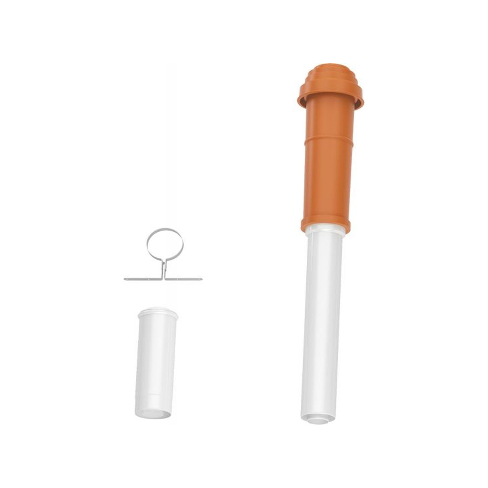 Bosch Abgaszubehör FC-Set80-C33x Dachdurchführung 80/125 oben rot Grundbausatz C33x 7738112661