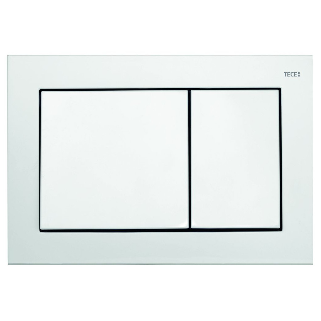 TECEbase WC-Betätigungsplatte Zweimengentechnik weiß glanz 9240700