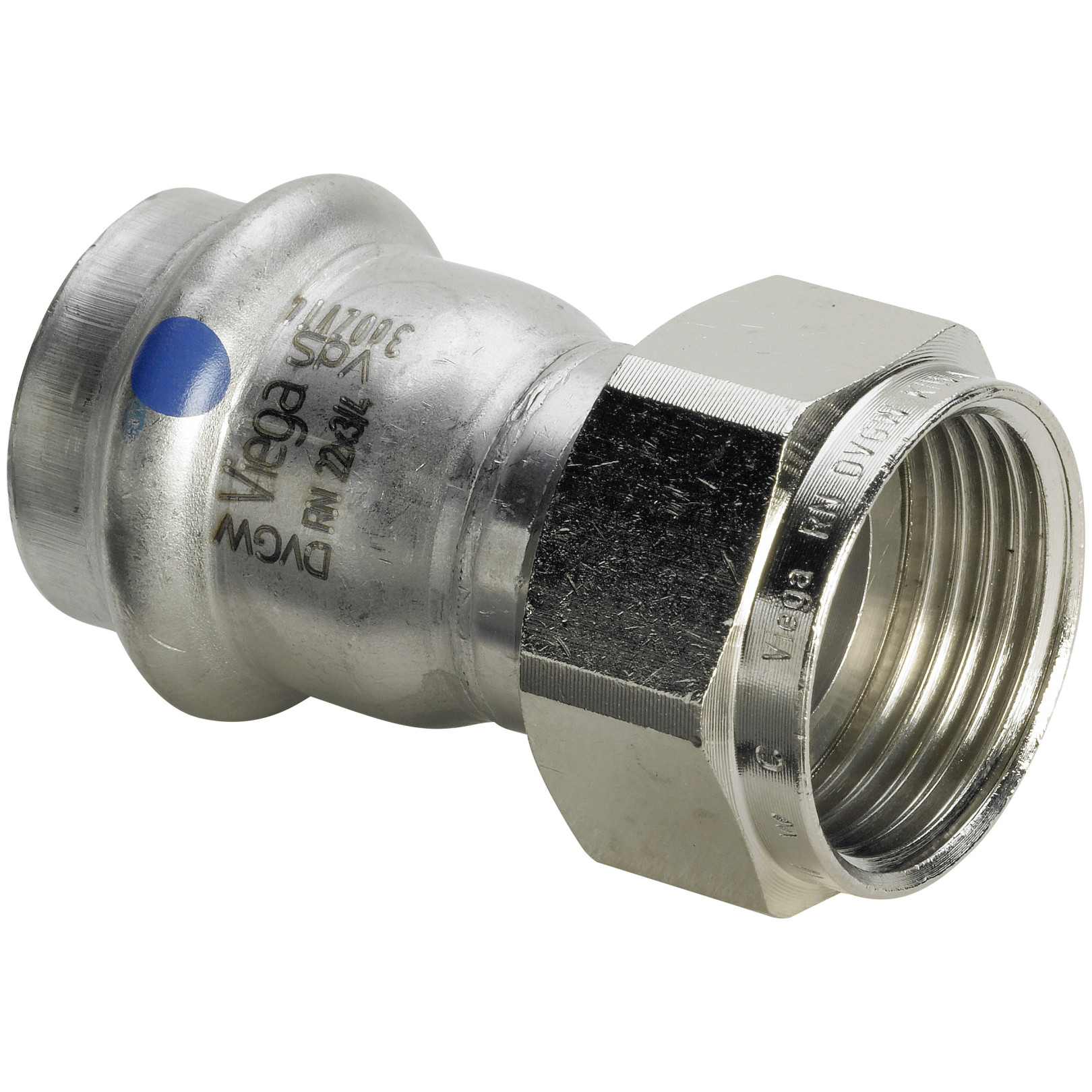 Viega Verschraubung Sanpress Inox 2363LF SC-Contur LABS-frei 54mm G2 1-2 EPDM 666798