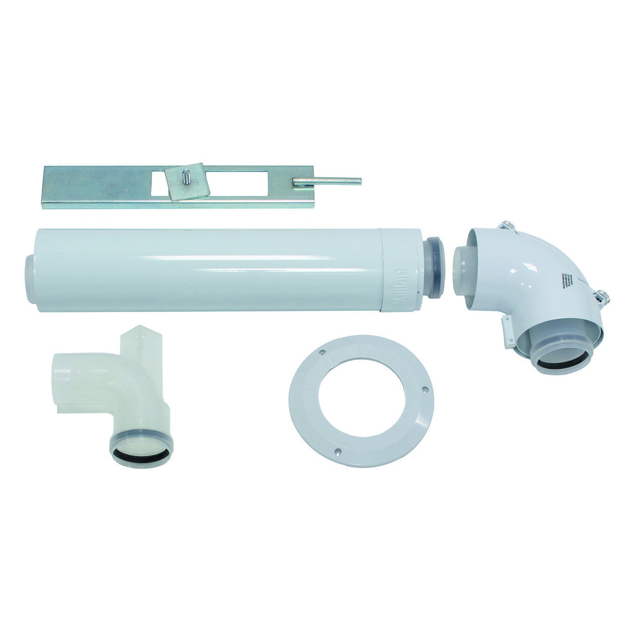 Vaillant Basis-Anschluss-Set konzentrischer Anschluss 60/100 PP Abgasleitung Schacht 0020077523