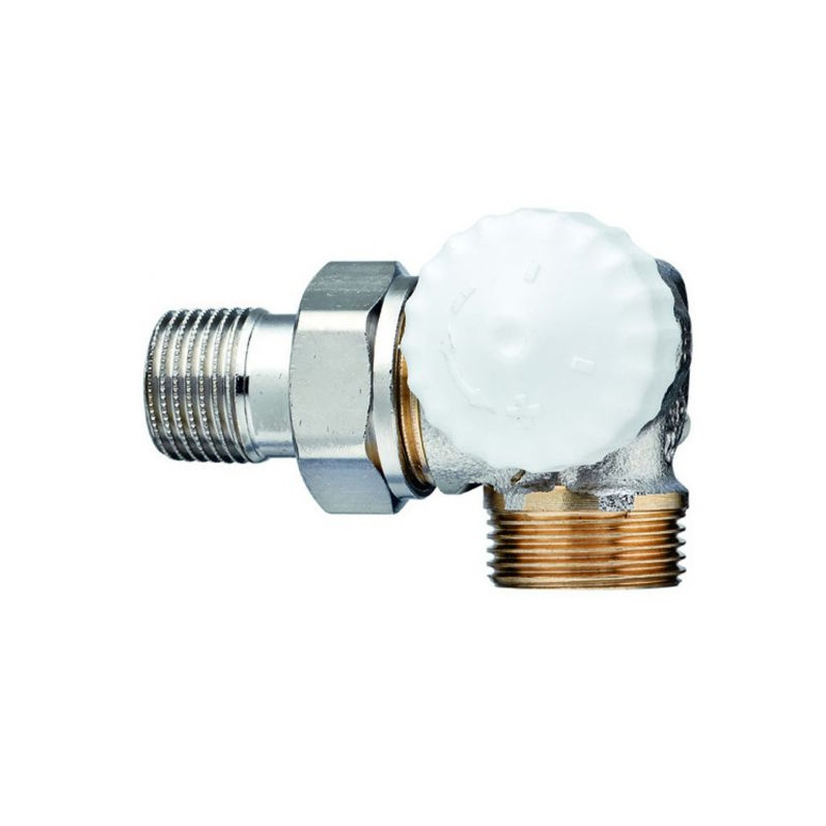 IMI Heimeier Ventilunterteil V-exakt II 1-2 Zoll Winkeleck rechts AG G3-4 Rotguss 3734-02.000