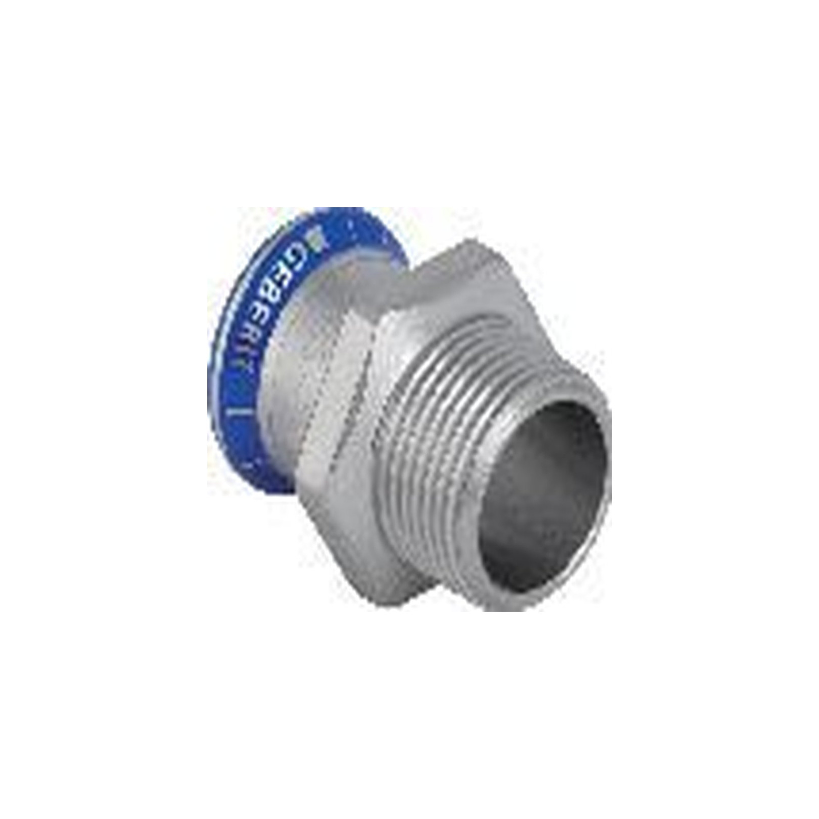 Geberit Mapress Edelstahl Übergang d15 R1-2 Außengewinde CIIR-Dichtring 31703