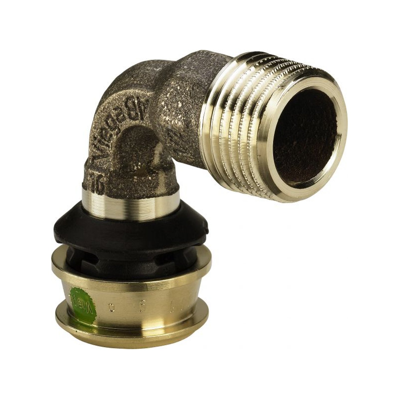 Viega Pressfitting Raxofix 5314 Übergangsbogen 90 Grad 32mm x 1 Zoll AG Siliziumbronze SC-Contur 646042