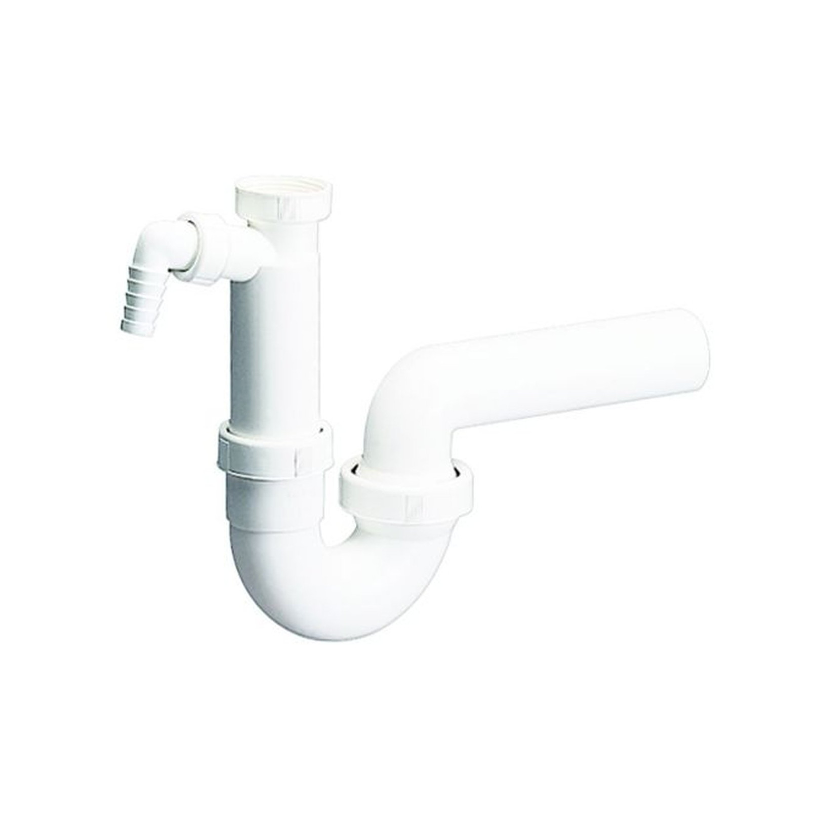 DALLMER Geruchverschluss 100/1 1 1/2"xDN 50 SL Waschgeraete-Anschluss Polypropylen Kugelgelenk-Ablaufbogen 020222