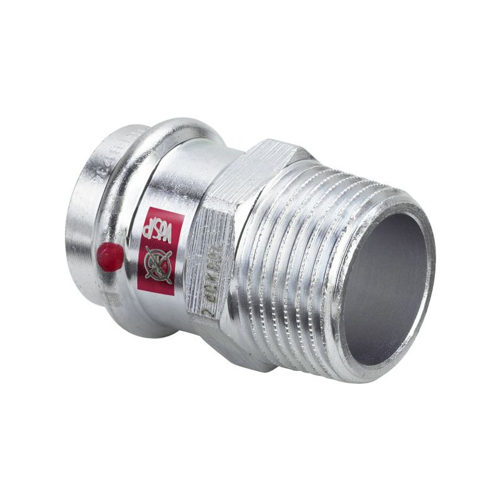 VIEGA Übergangsstück Prestabo 1111 18 mm x R 1/2 Stahl SC-Contur Mehrkant EPDM 559014