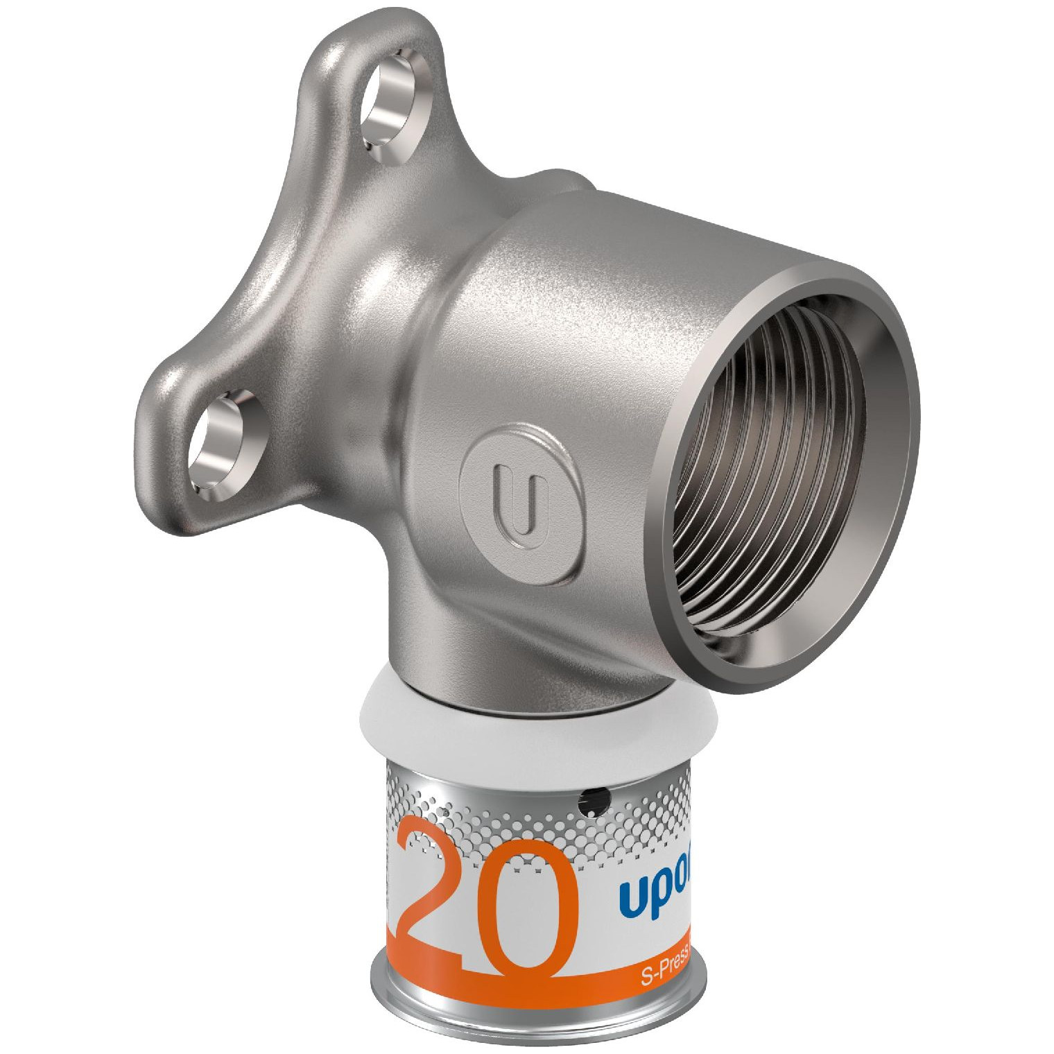 Uponor S-Press PLUS Wandscheibe M 20mm DN20 3/4 IG Pressfitting verzinnt DVGW 1070641