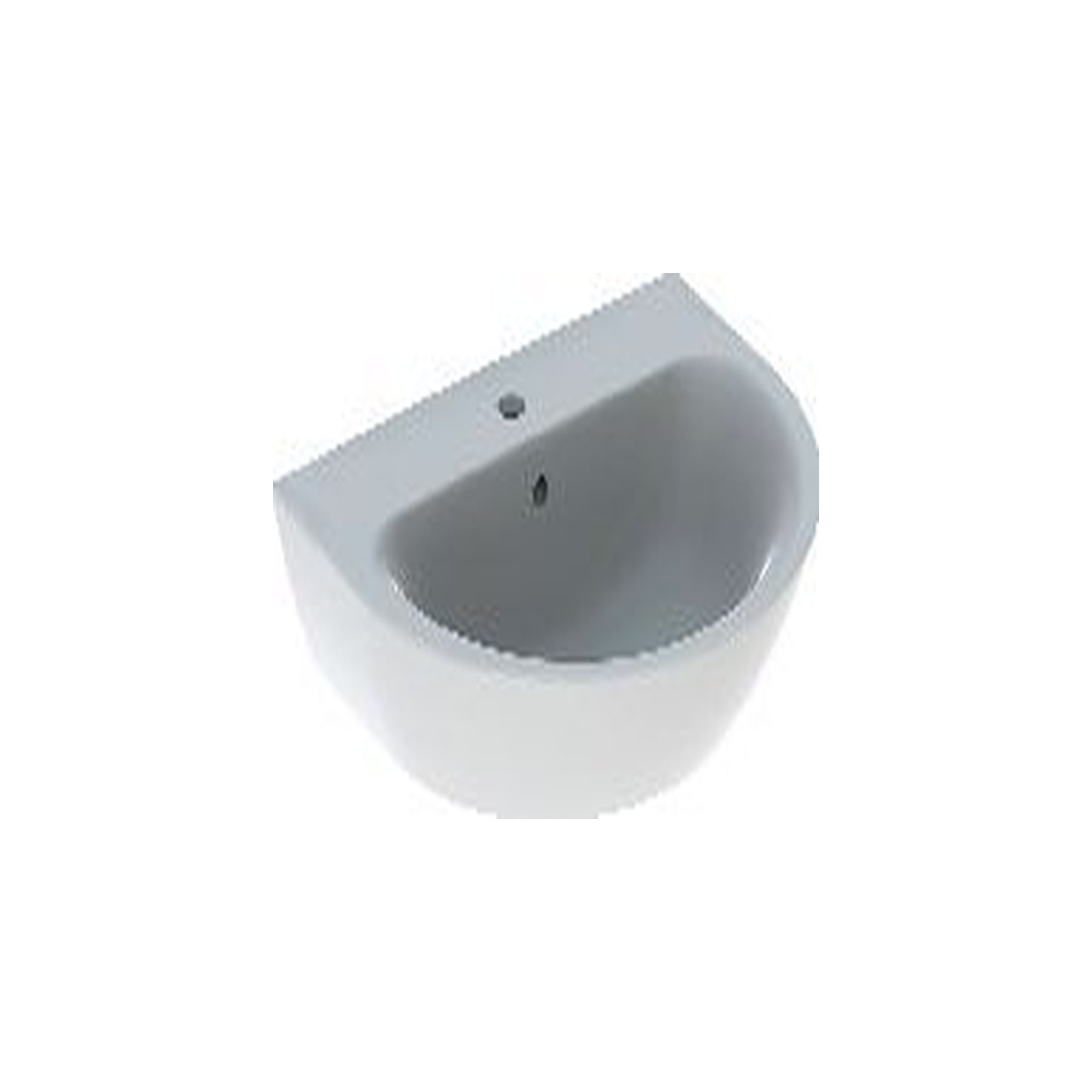 GEBERIT Renova Waschtisch, 60x48cm m. Hl. mittig, m. Ül., weiß GEBERIT Renova Waschtisch, 60x48cm m. Hl. mittig, m. Ül., weiß
