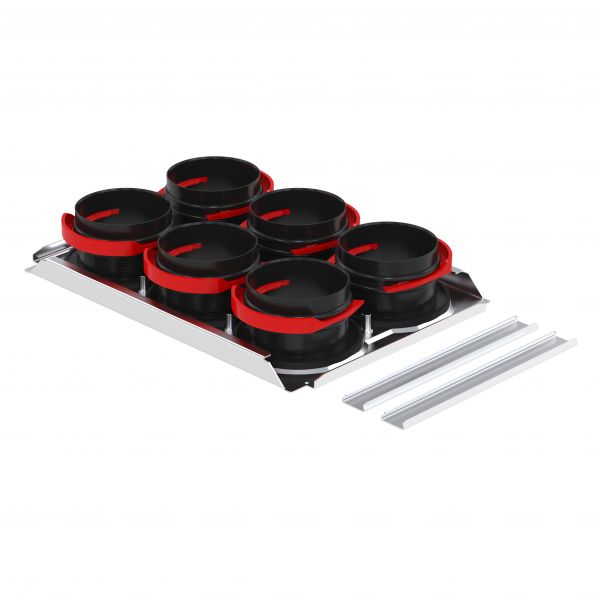 Zehnder Montageplatte ComfoWell CW320 6x DN75P 320x230x40 RapidLock 990323612