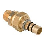 Geberit Mepla Übergangsverschraubung d32xR1 Rotguss Außengewinde DN25 32 mm 604590005