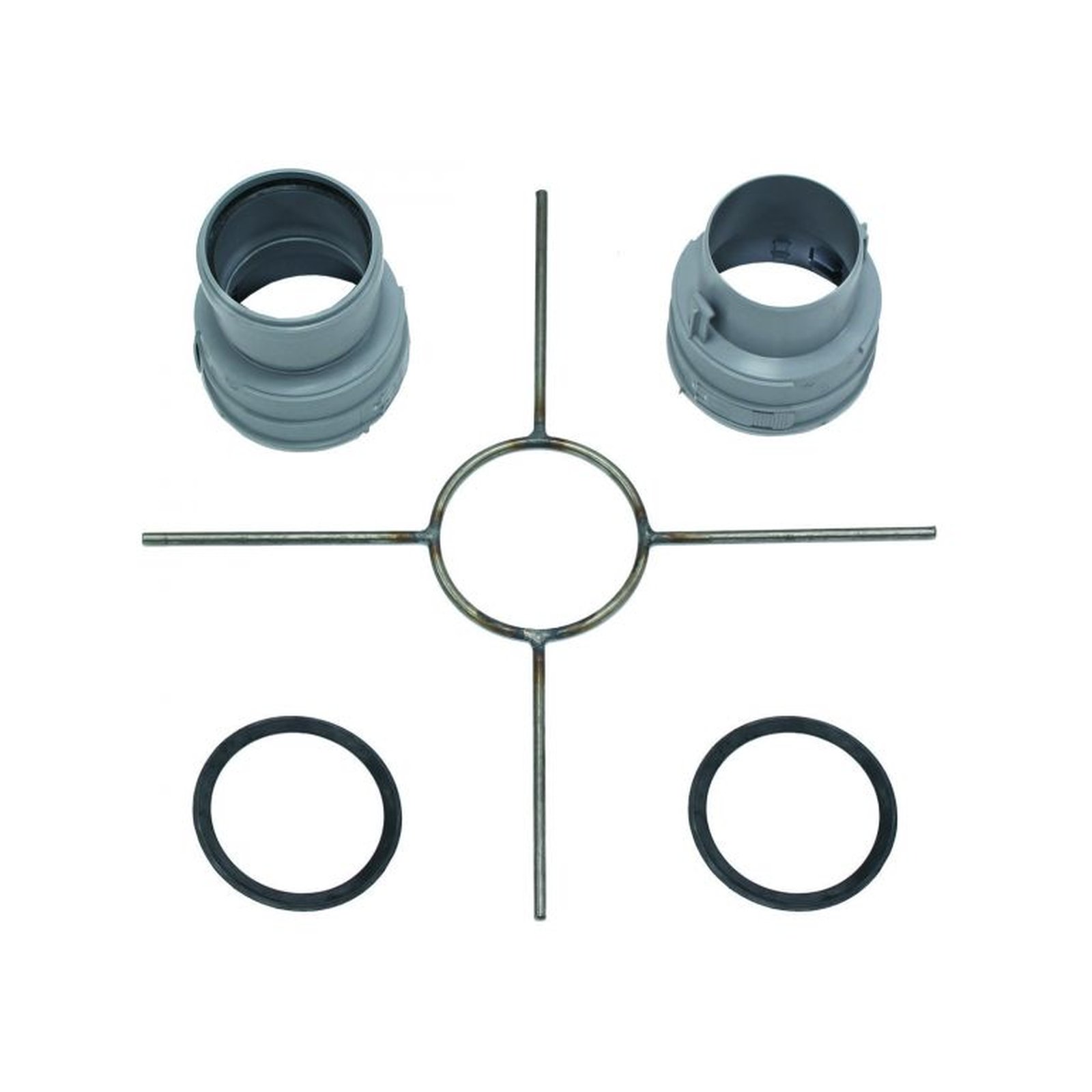 Vaillant Edelstahl Schachtabdeckung Grundelemente Ø 80 PP Verbindungsstück Montagekreuz 0020021008