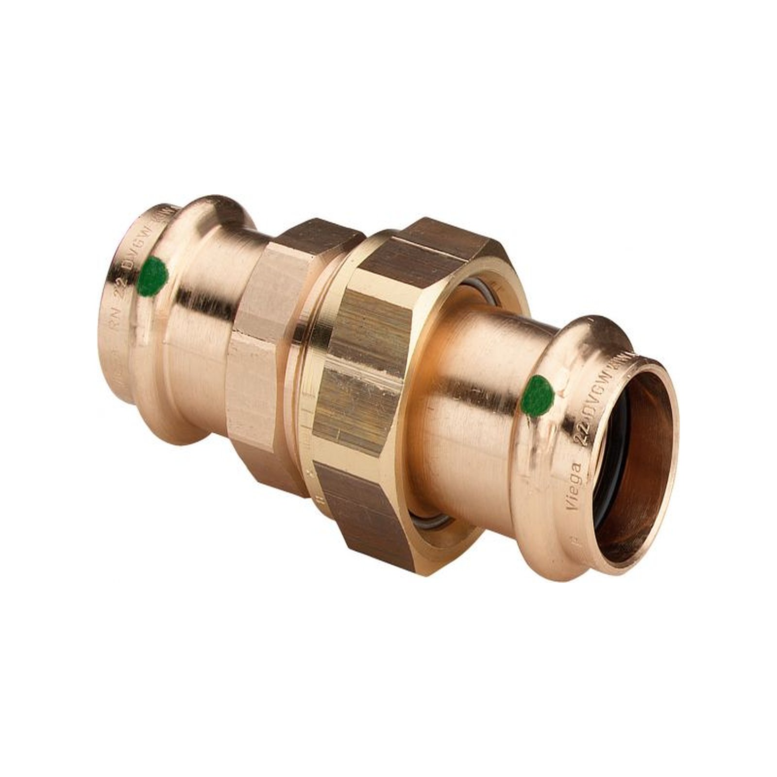 Viega Pressfitting Sanpress 2260 Verschraubung 18mm Rotguss Siliziumbronze SC-Contur EPDM 287436