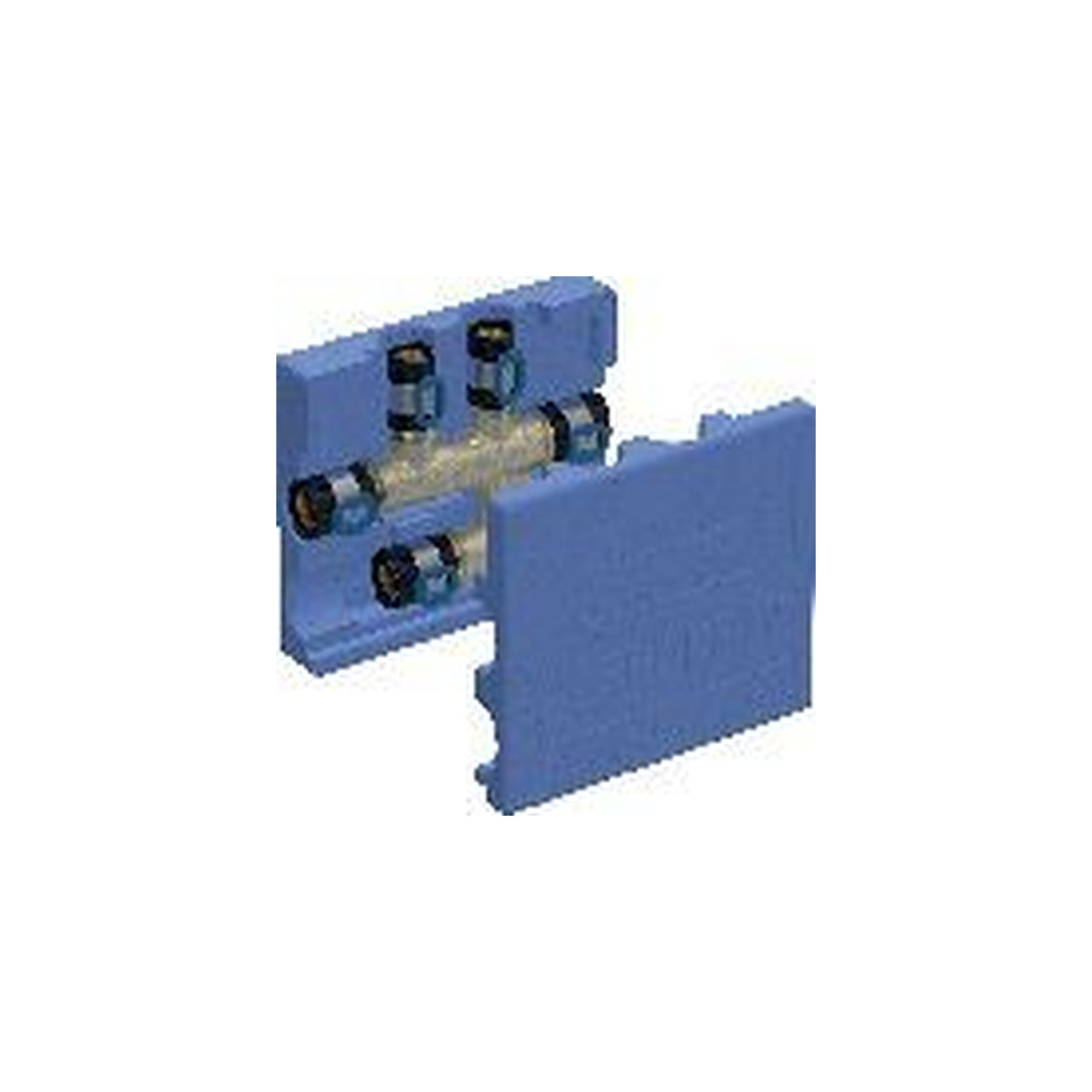Geberit FlowFit Kreuzungs-T-Stück Dämmbox Siliziumbronze 20mm 16mm 20mm Pressindikator 619321001