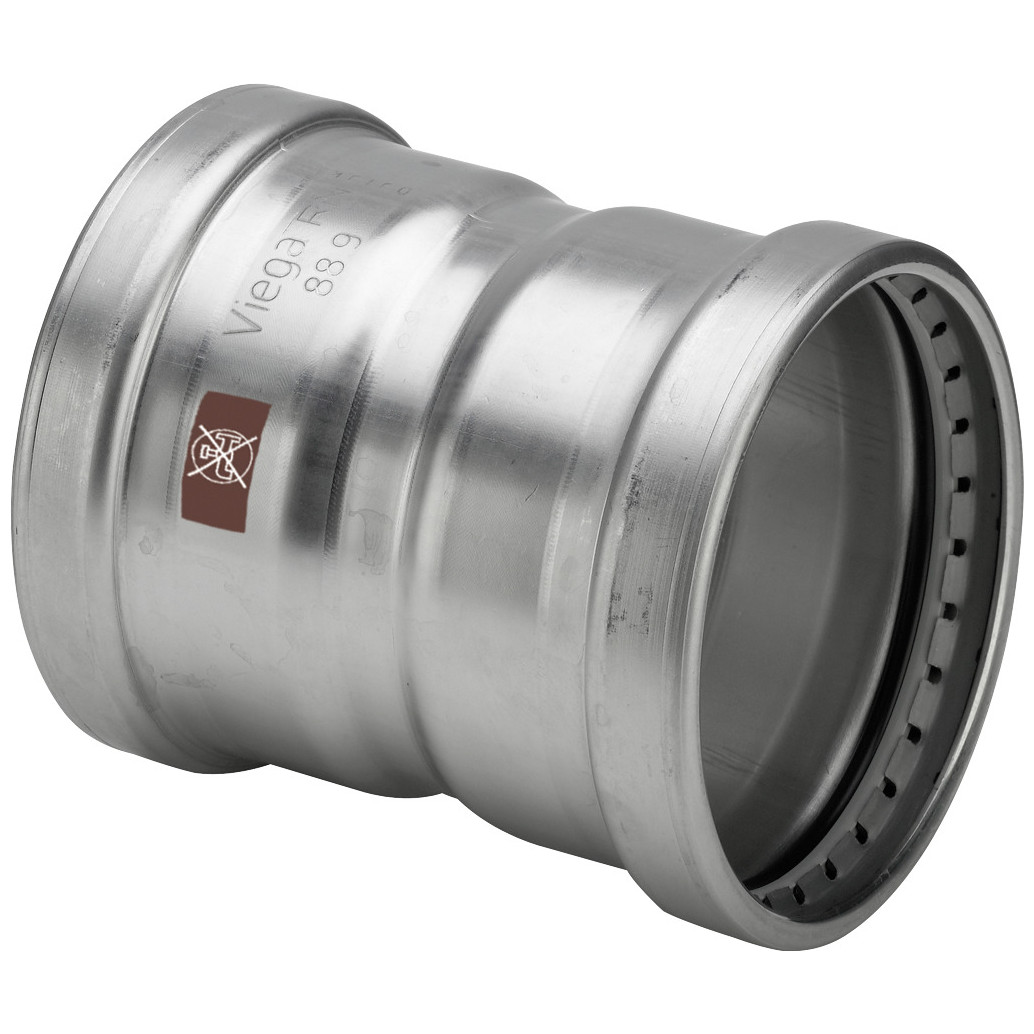 Viega Temponox XL Muffe 1715XL 108 mm Edelstahl SC-Contur 809171