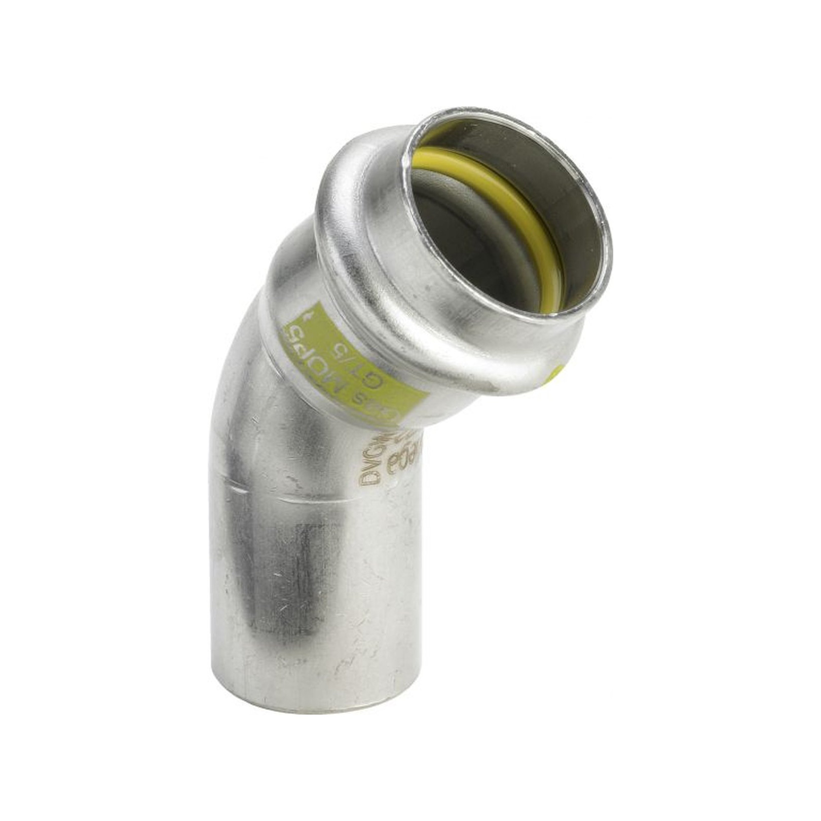 Viega Sanpress Inox G 0226.1 Bogen 45 Grad Edelstahl I x A 42mm 486242
