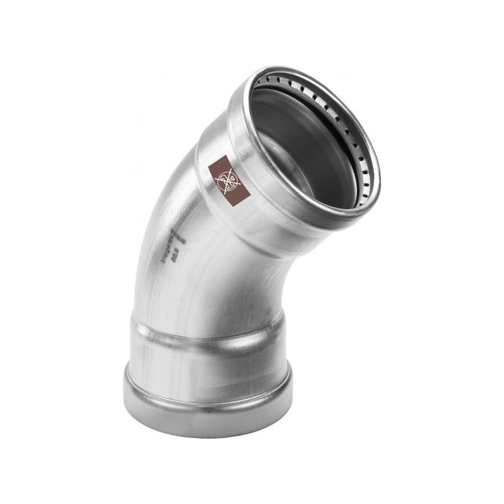 Viega Temponox XL 1726XL Bogen 45 Grad 108mm Stahl nichtrostend 809942