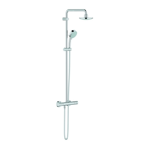 Grohe Duschsystem Tempesta C 160 27922000 Thermostat 390 mm Duscharm Chrom Kopfbrause 160 mm Handbrause 2 Strahlarten