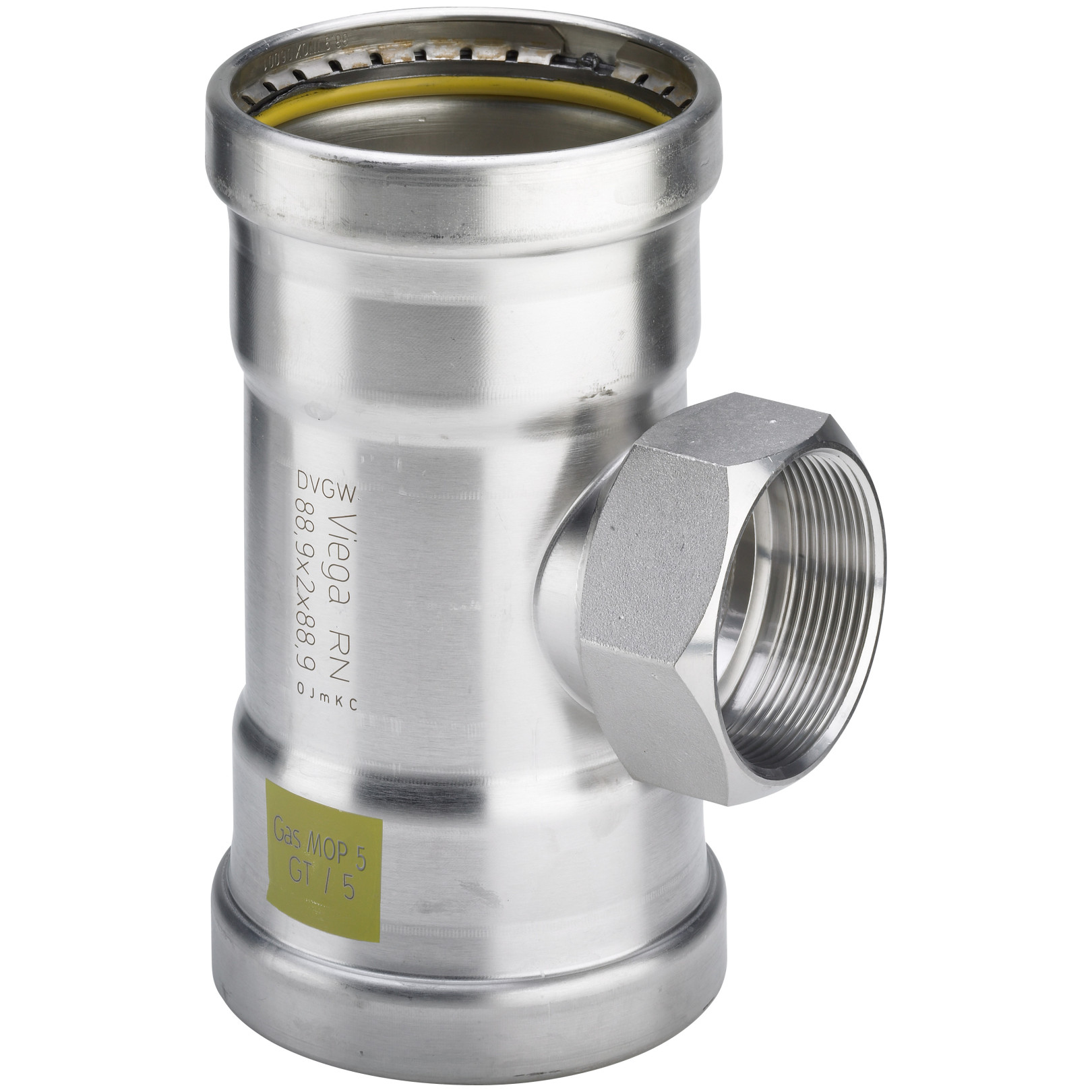 Viega Sanpress Inox G XL T-Stück 0217.2XL Edelstahl IG 108-2-108mm 578503